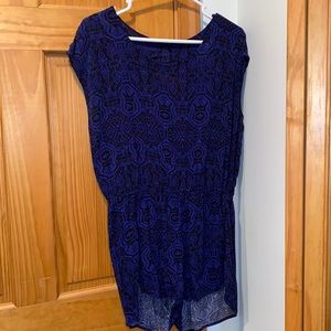 Women’s Ambiance Apparel Blue Romper in Medium